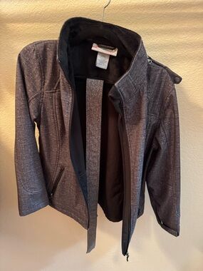 Free Country Women's Charcoal Zip-Front Jean Jacket